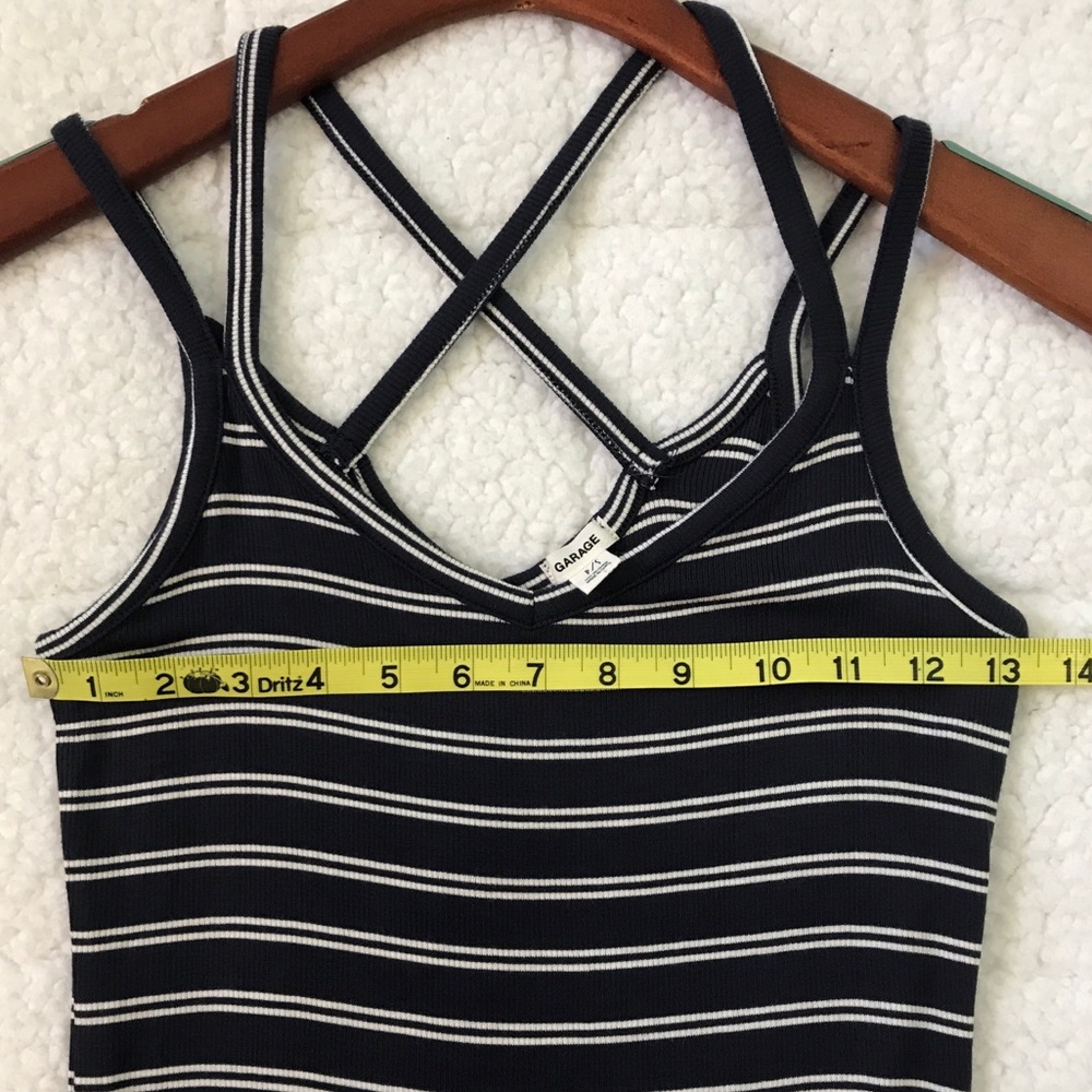 Ribbed Body con striped tank dress - Picture 7 of 8